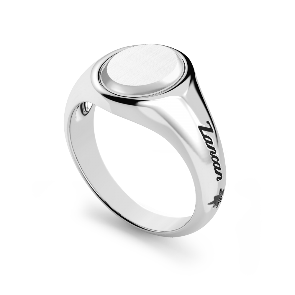 Zancan Anello Chavlier Zancan In Argento Rotondo