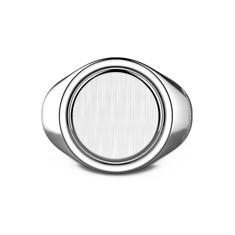 Zancan Anello chavlier Zancan in argento rotondo