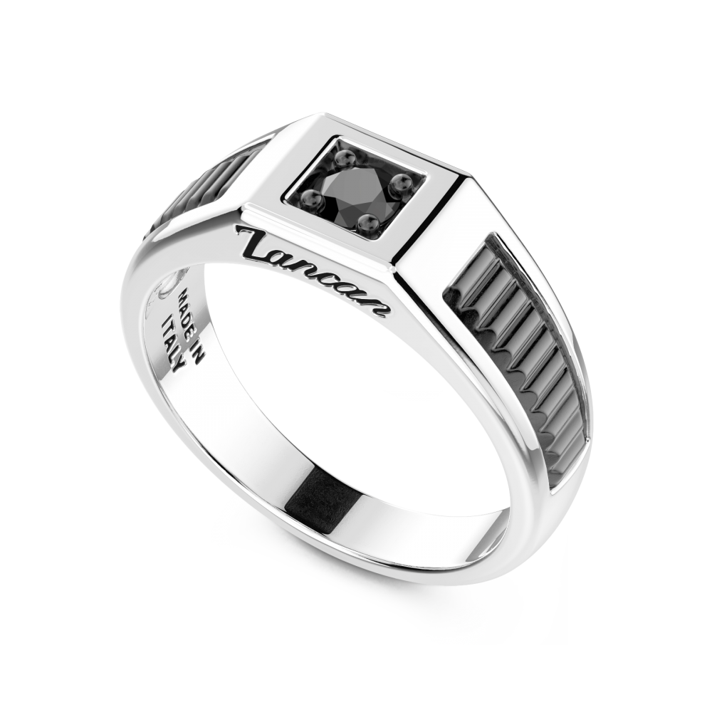 Zancan Anello Chevalier Zancan In Argento 925