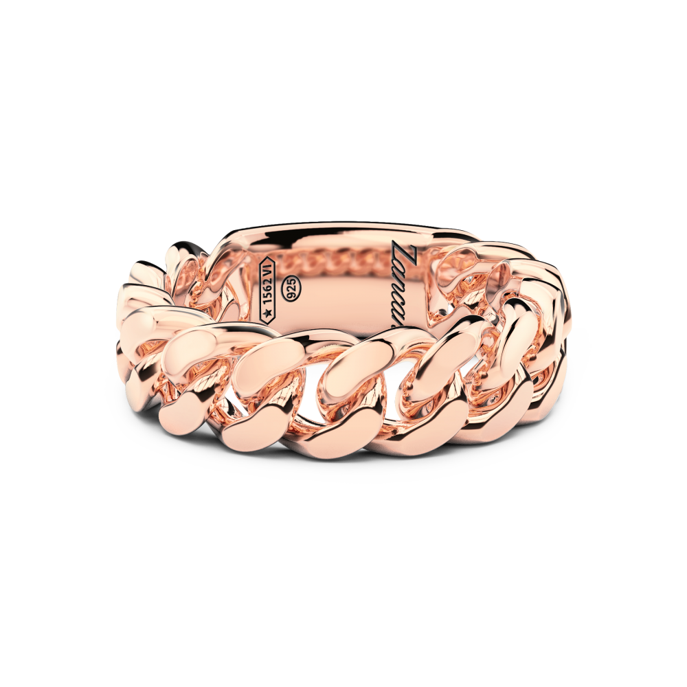 Zancan Anello in argento con groumette