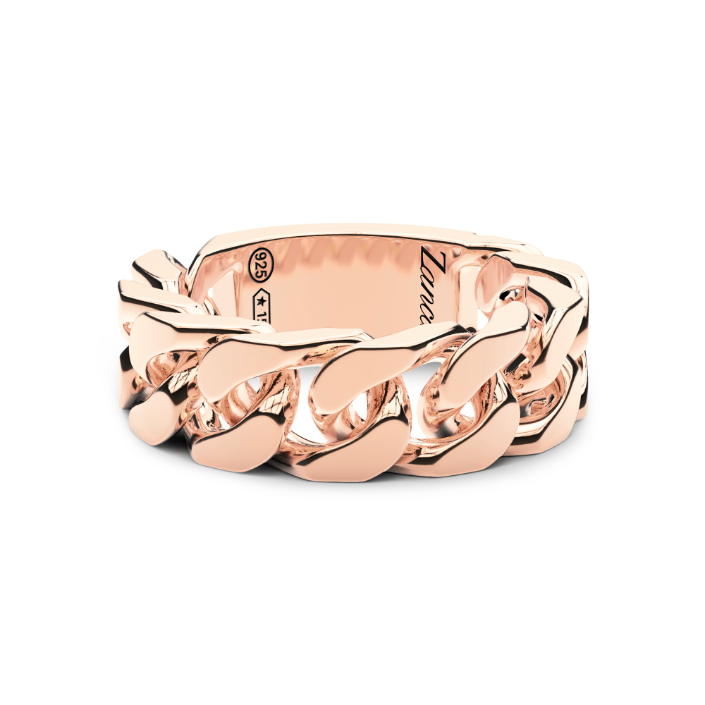 Zancan Anello in argento con groumette