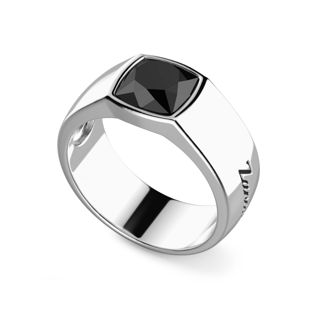 Zancan Anello In Argento Con Pietra Onice