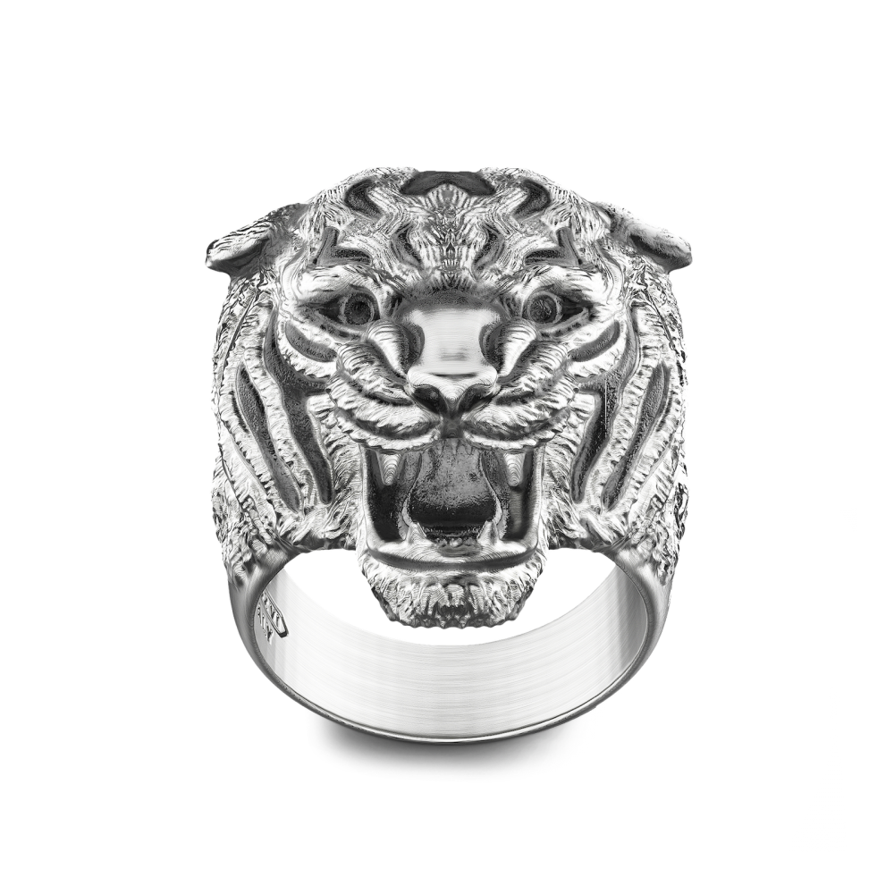 Zancan Anello Zancan a tigre in argento