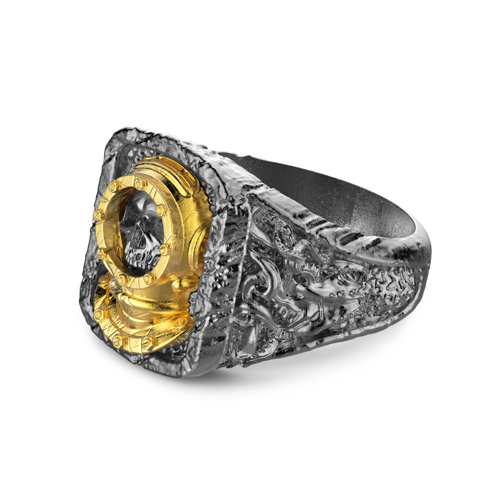 Zancan Anello Zancan In Argento Brunito Con Sub