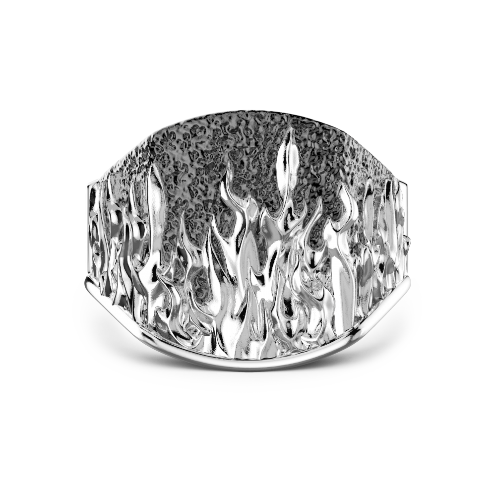 Zancan Anello Zancan in argento con fiamme