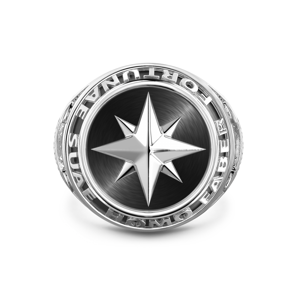 Zancan Anello Zancan in argento con rosa dei venti