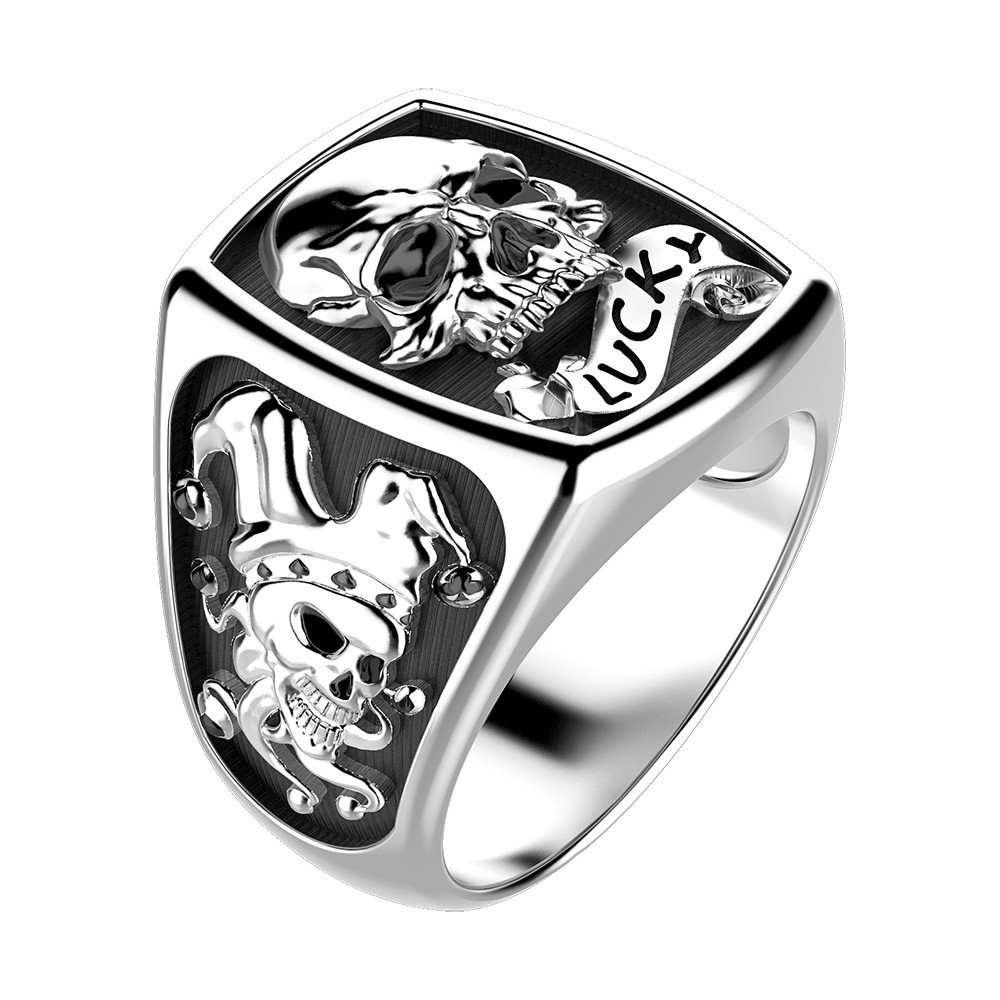 Zancan Anello Zancan In Argento Con Teschio