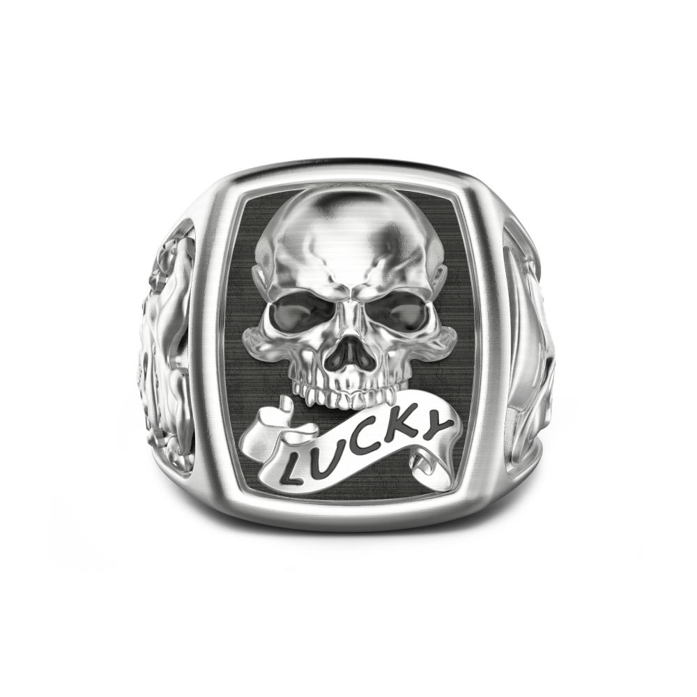 Zancan Anello Zancan in argento con teschio