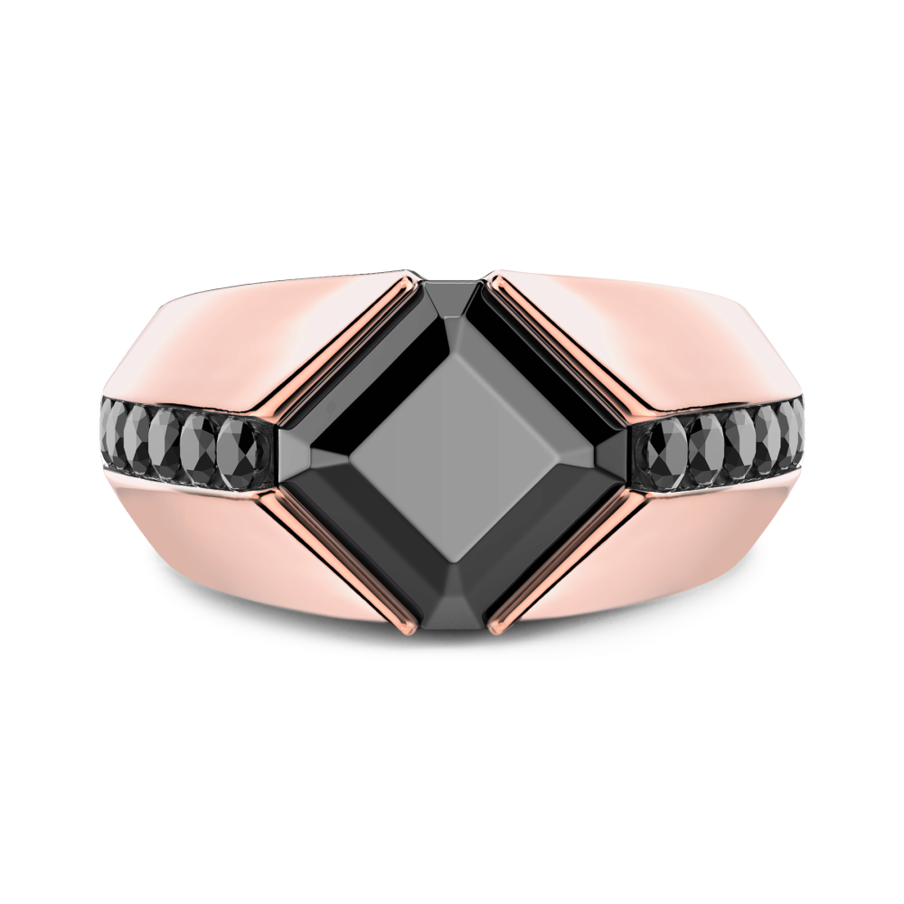 Zancan Anello Zancan in oro 18kt con diamante nero