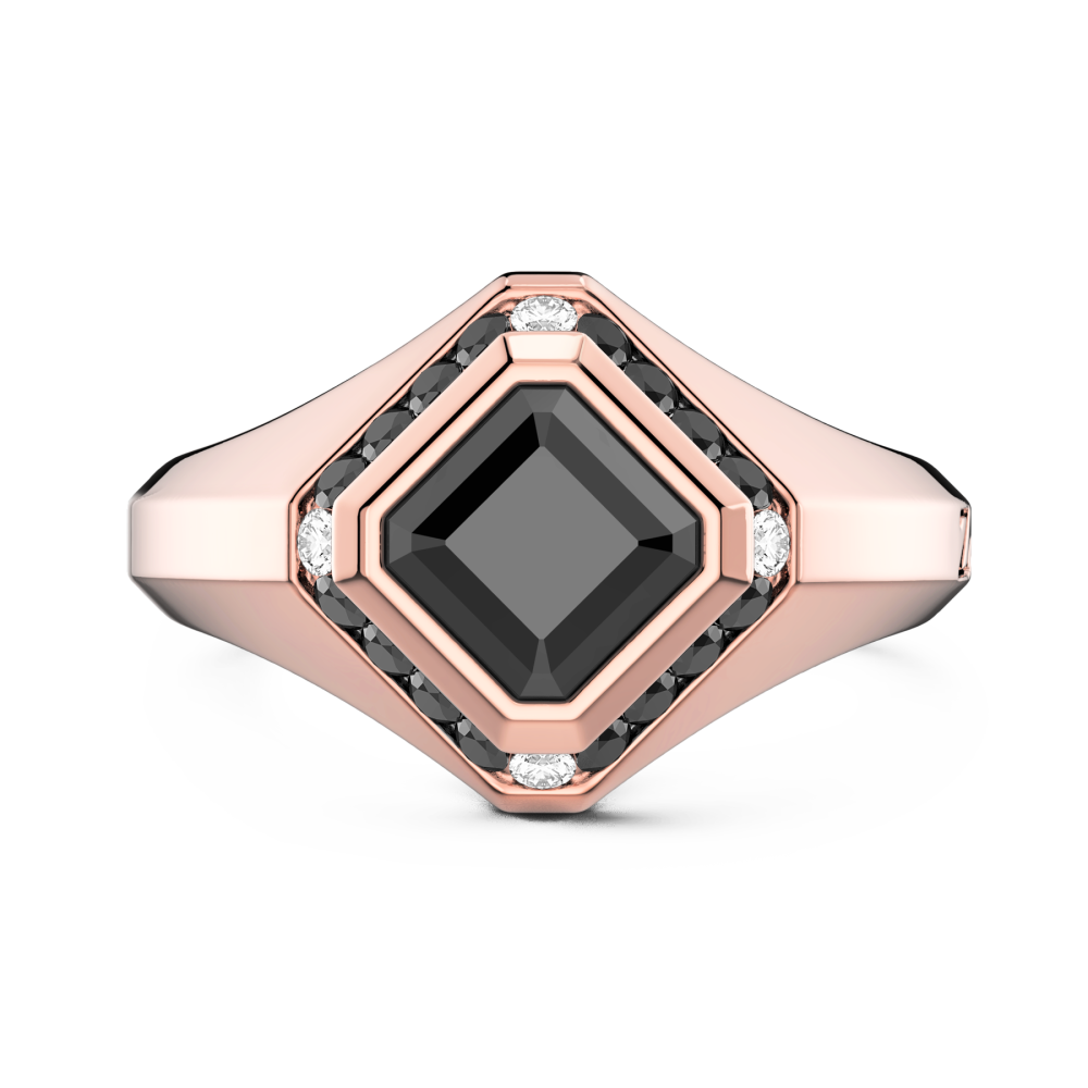 Zancan Anello Zancan in oro 18kt con diamante nero