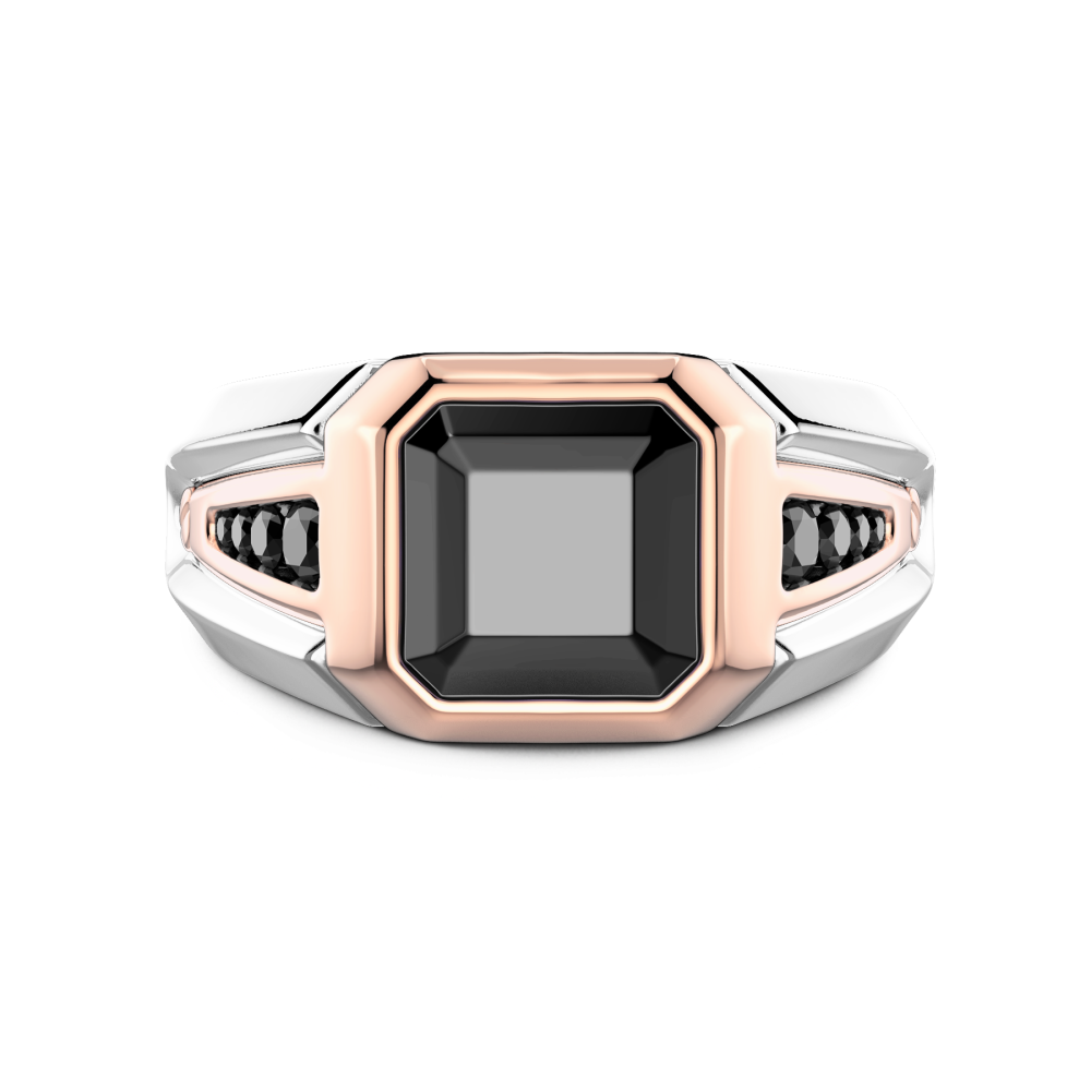 Zancan Anello Zancan in oro 18kt con diamante nero