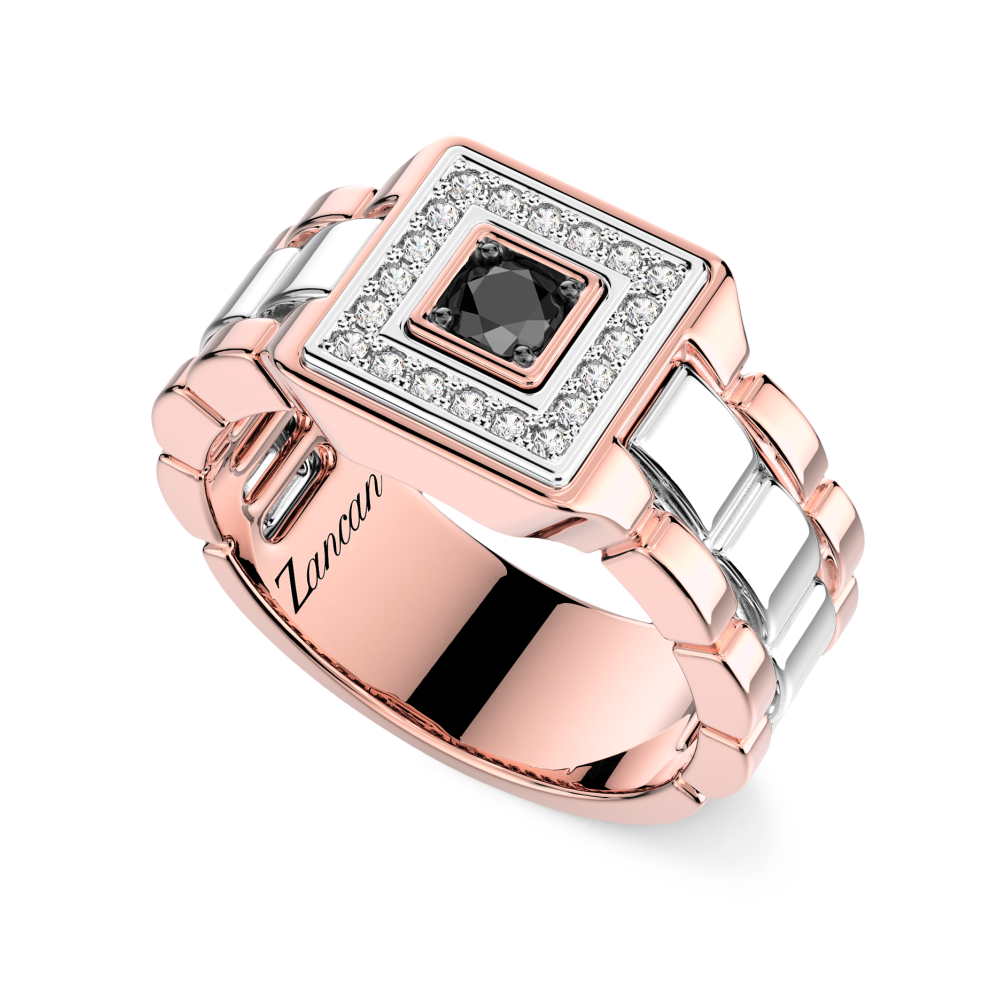 Zancan Anello Zancan In Oro 18kt Con Diamanti