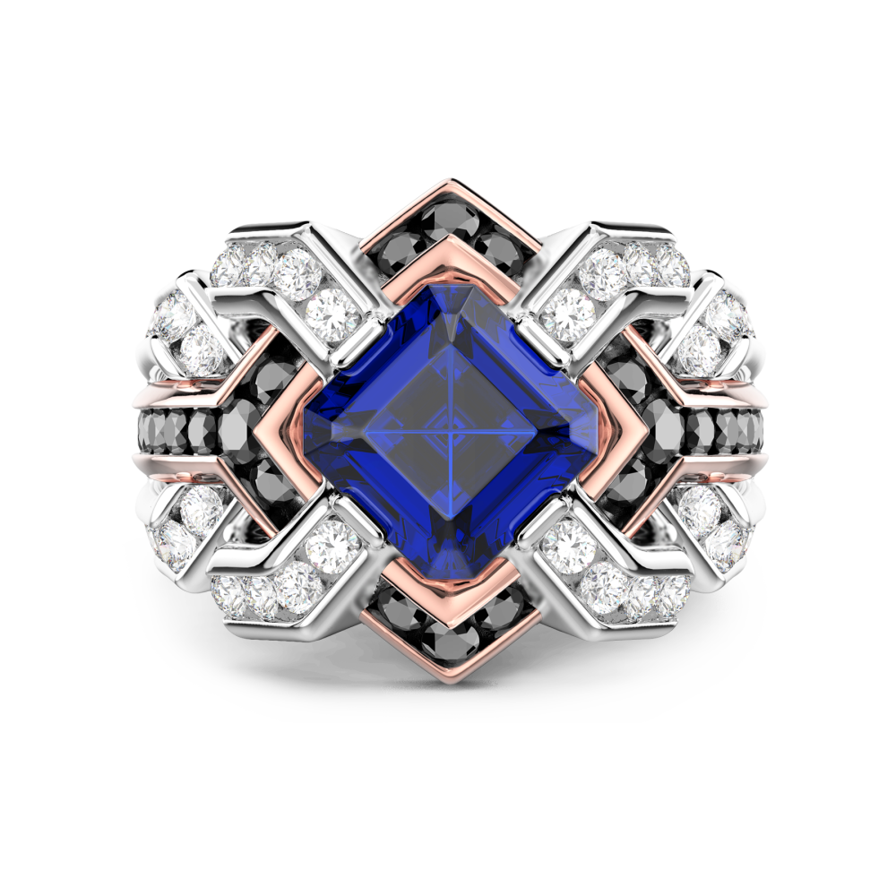 Zancan Anello Zancan in oro 18kt con zaffiro blu