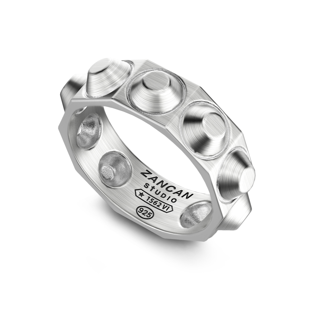 Zancan Anello Zancan Studio In Argento