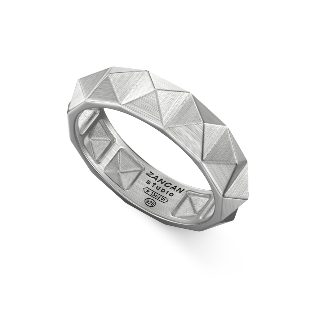 Zancan Anello Zancan Studio In Argento
