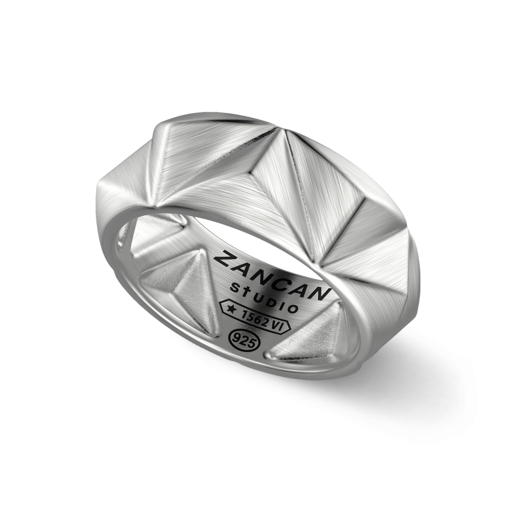 Zancan Anello Zancan Studio In Argento