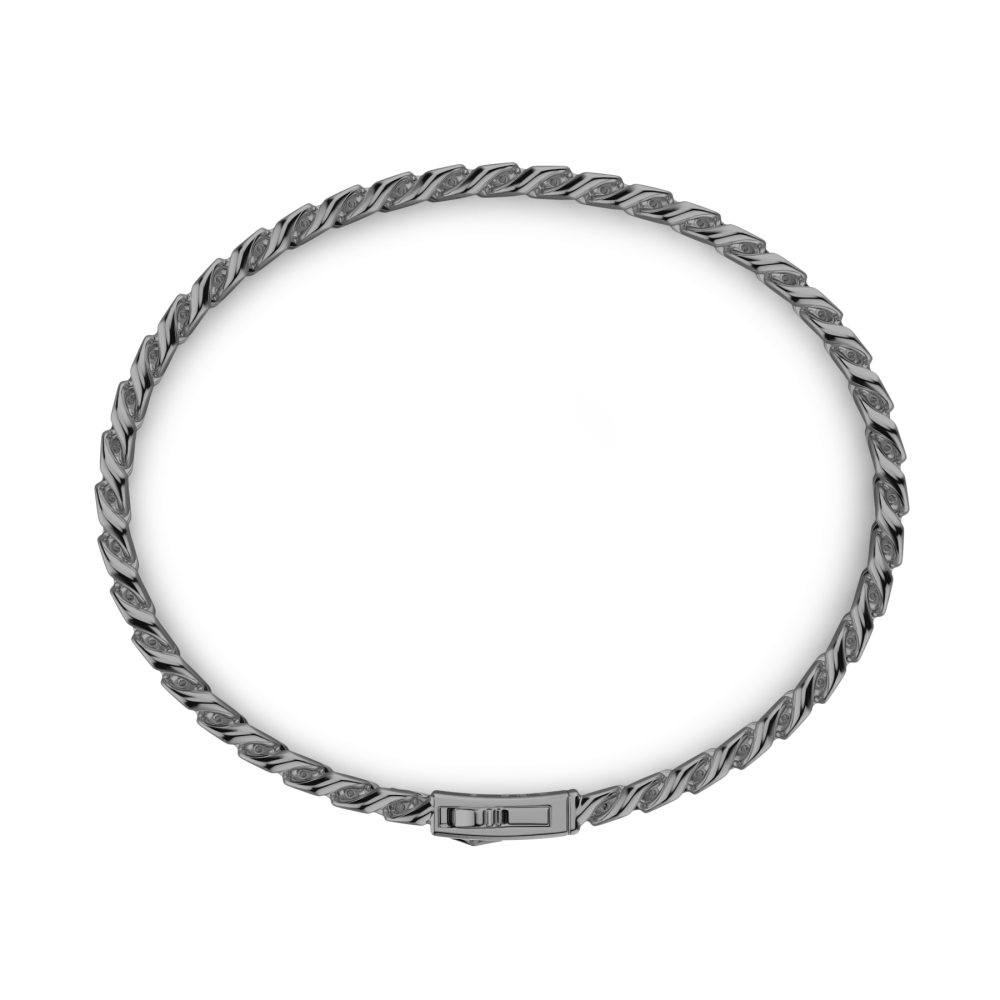 Zancan Bracciale A Grumette Zanca In Argento