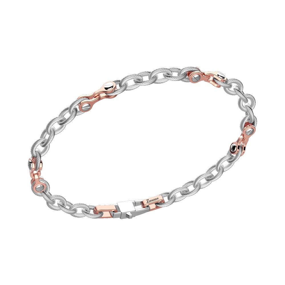 Zancan Bracciale Zancan in acciaio