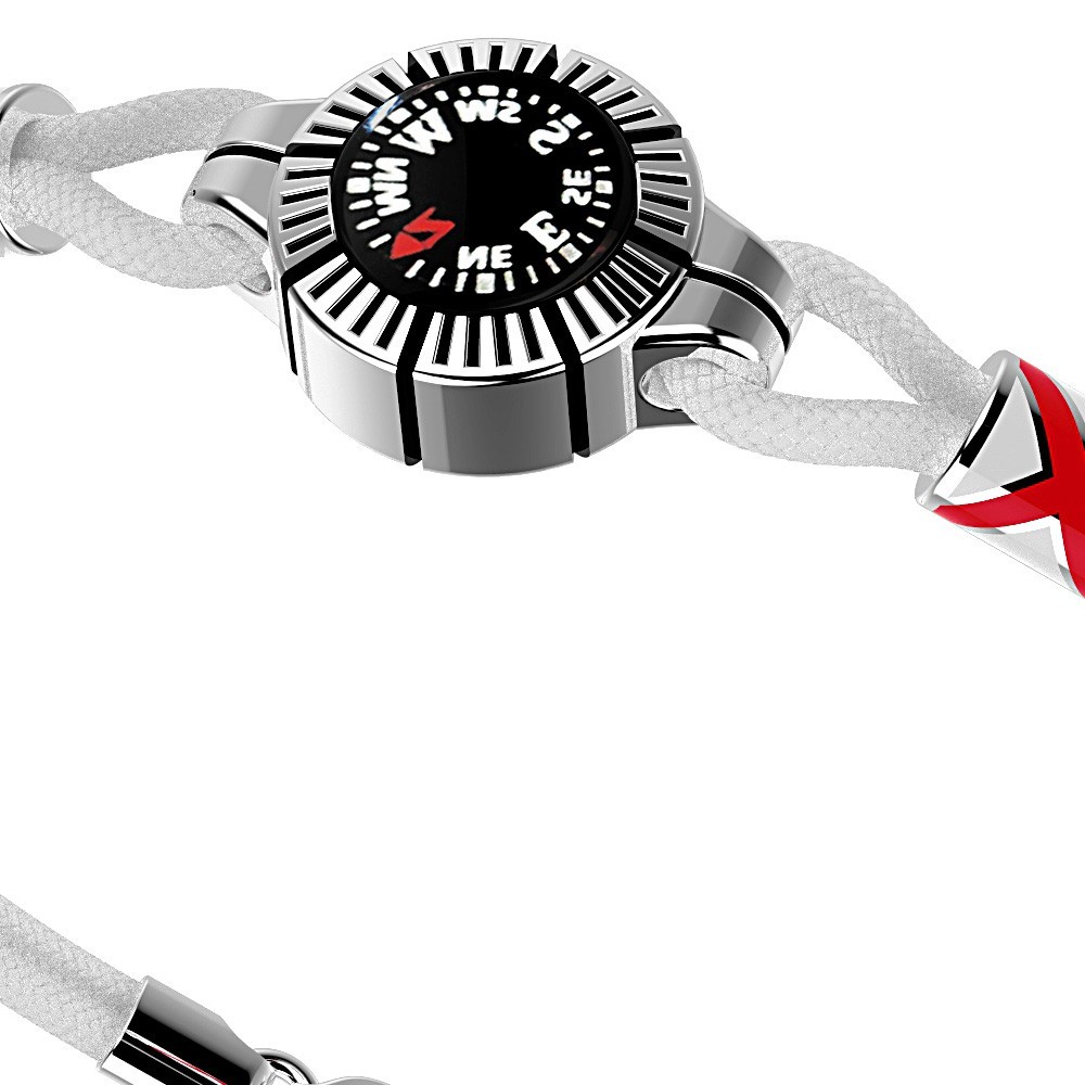 Zancan Bracciale Zancan In Argento Con Bussola