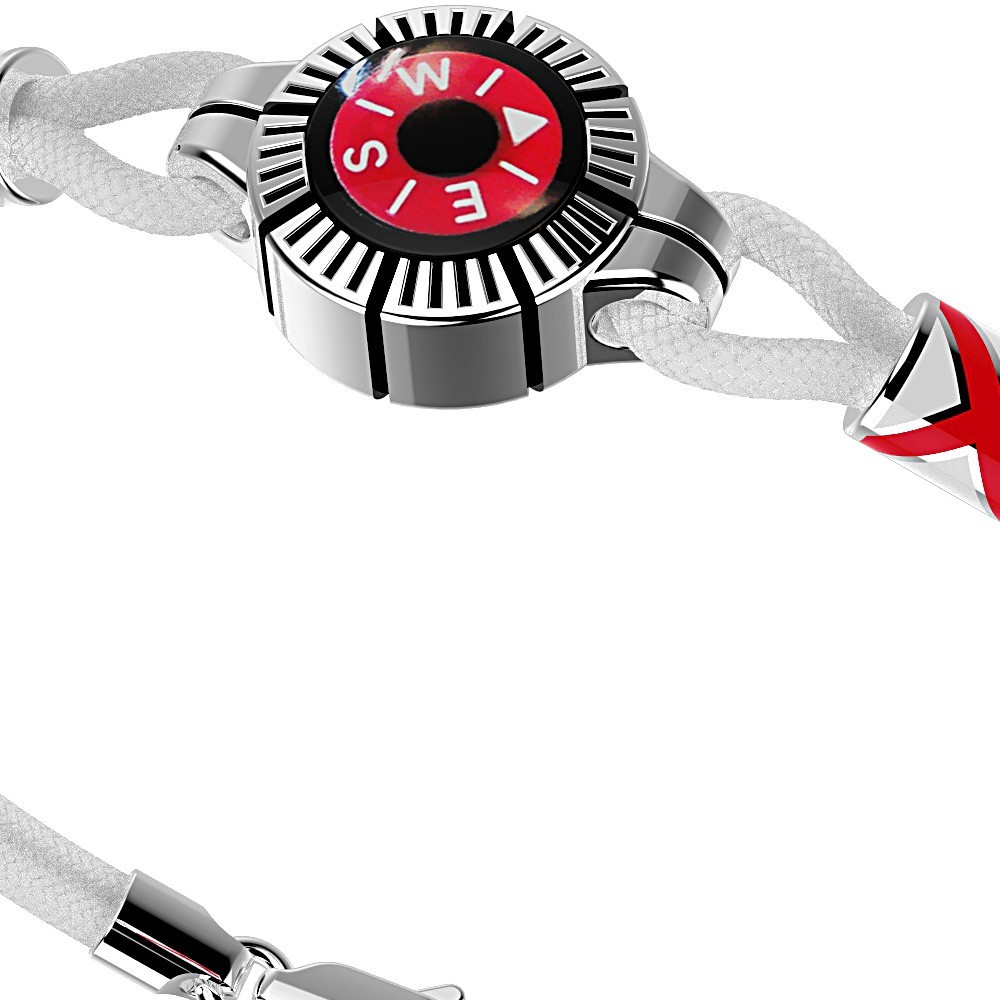 Zancan Bracciale Zancan In Argento Con Bussola