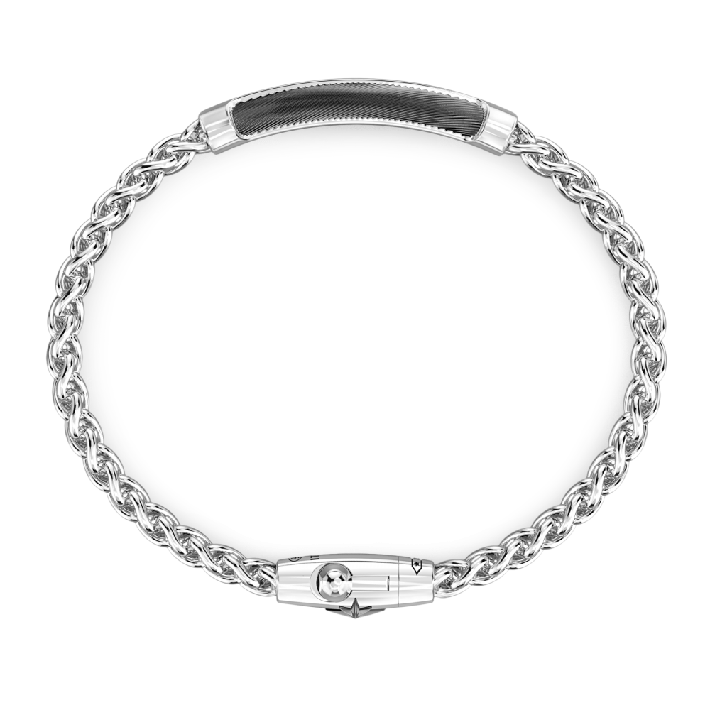 Zancan Bracciale Zancan In Argento Con Targa