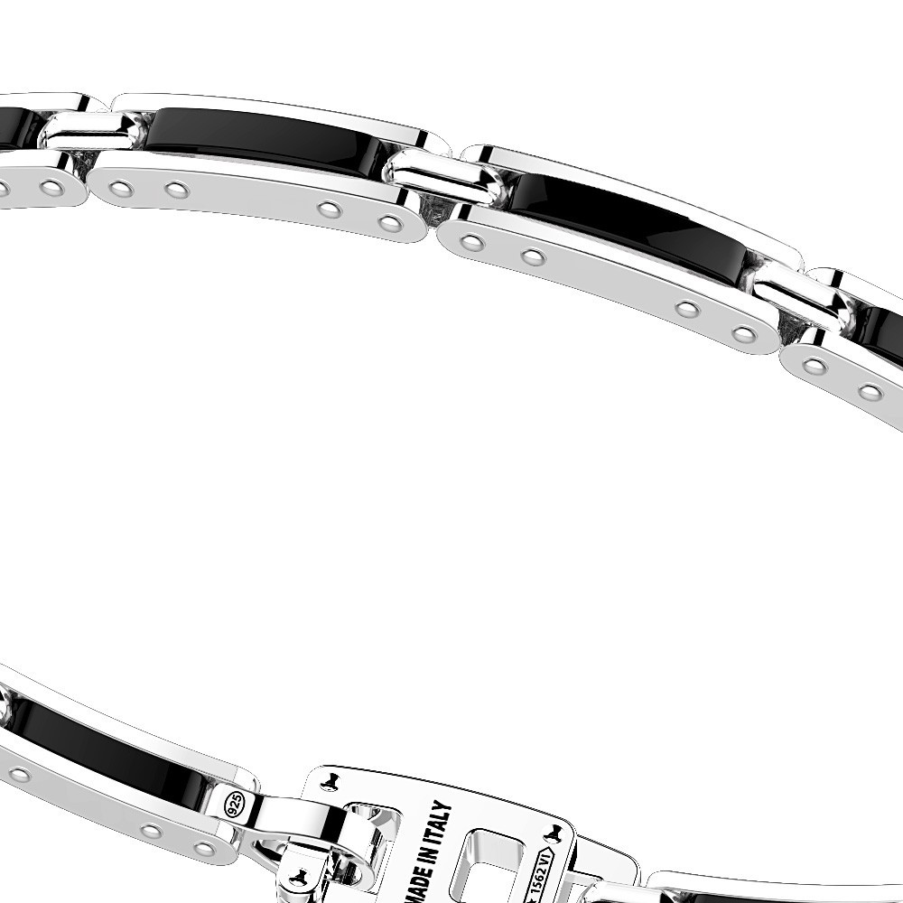 Zancan Bracciale Zancan In Argento E Ceramica