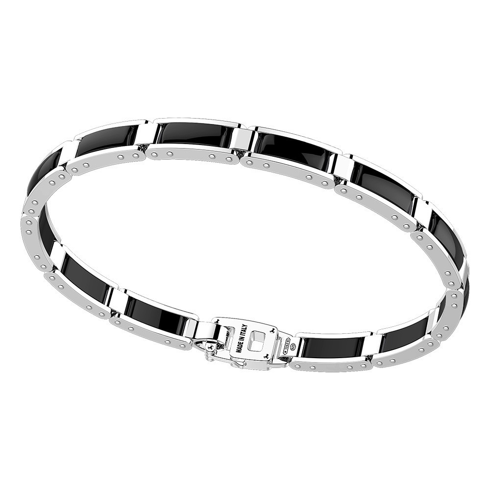 Zancan Bracciale Zancan in argento e ceramica