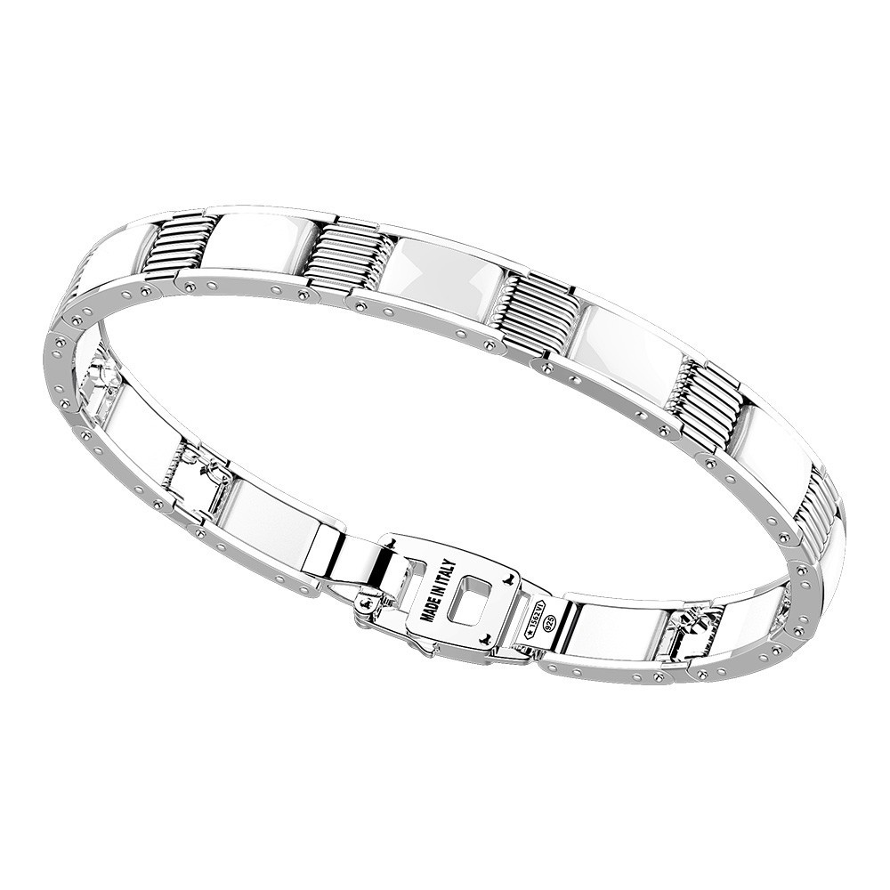Zancan Bracciale Zancan in argento e ceramica