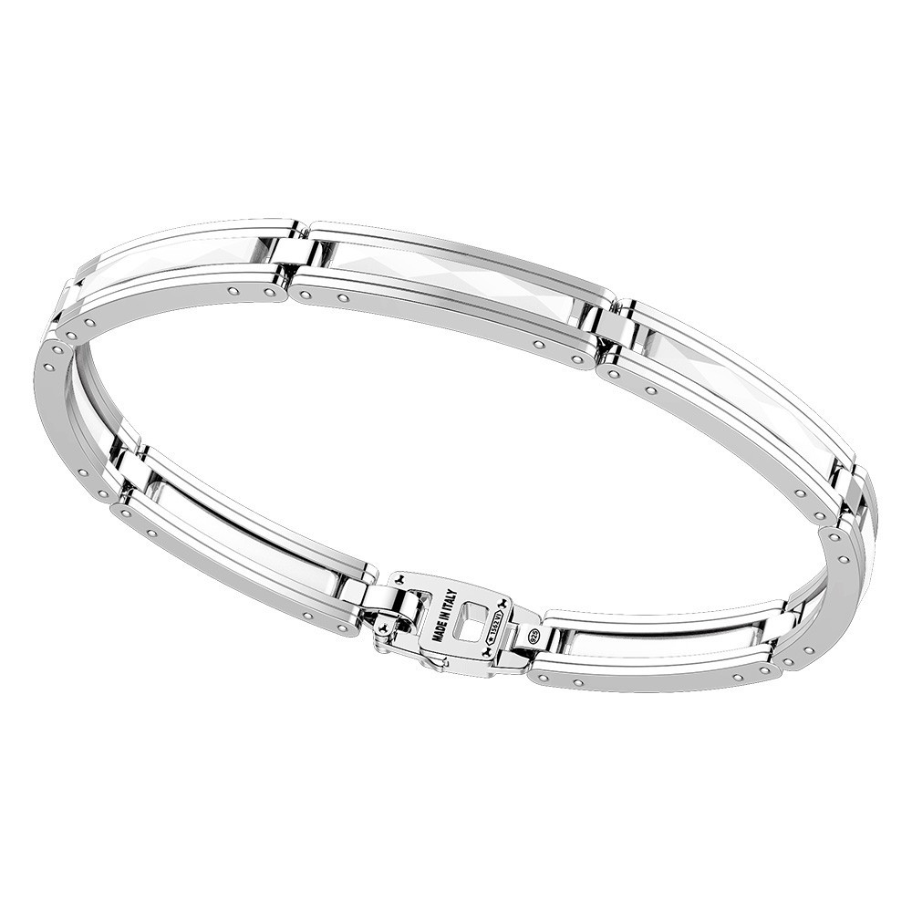 Zancan Bracciale Zancan in argento e ceramica