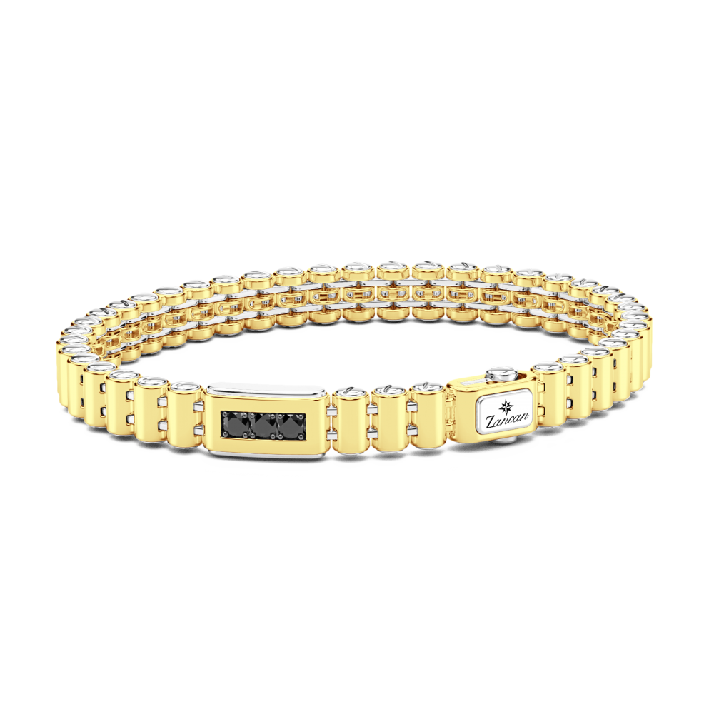 Zancan Bracciale Zancan In Oro 18kt Con Diamanti