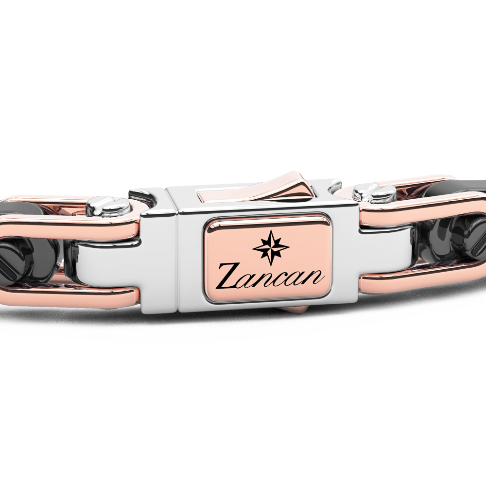 Zancan Bracciale Zancan In Oro 18kt E Ceramica