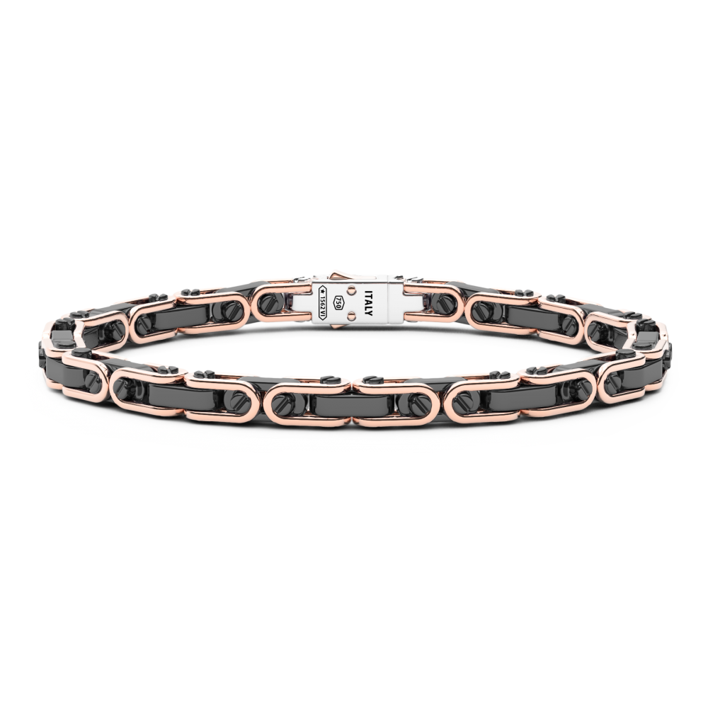 Zancan Bracciale Zancan in oro 18kt e ceramica