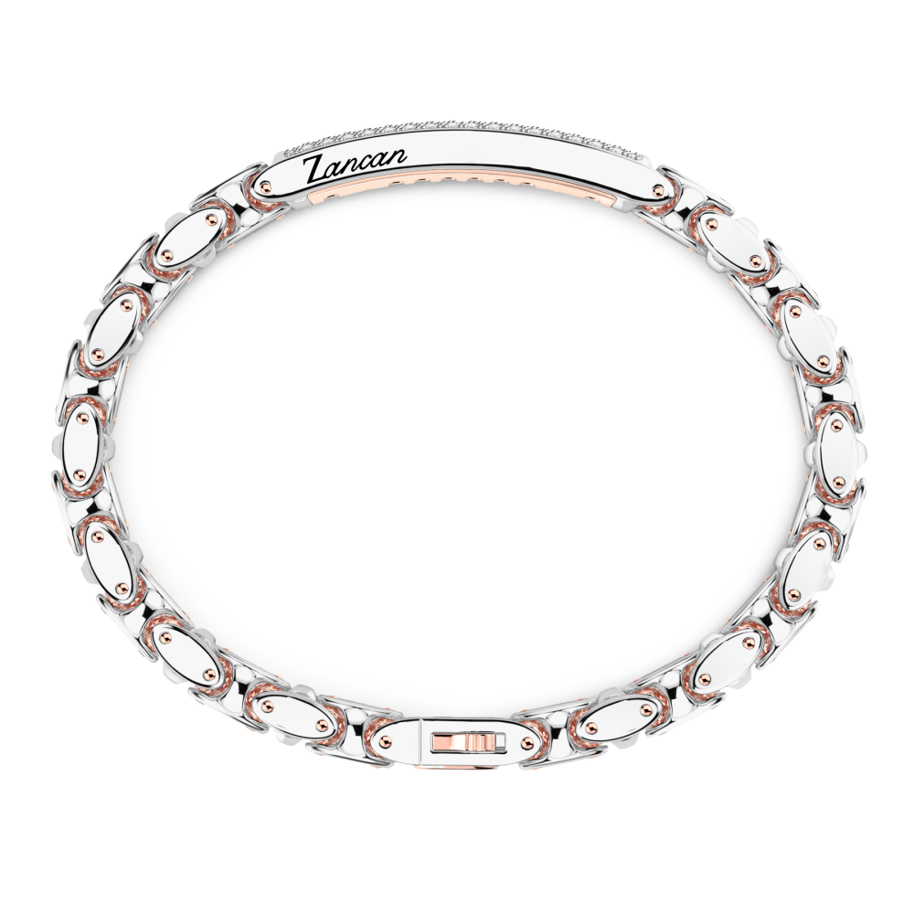 Zancan Bracciale Zancan In Oro 18kt E Diamanti