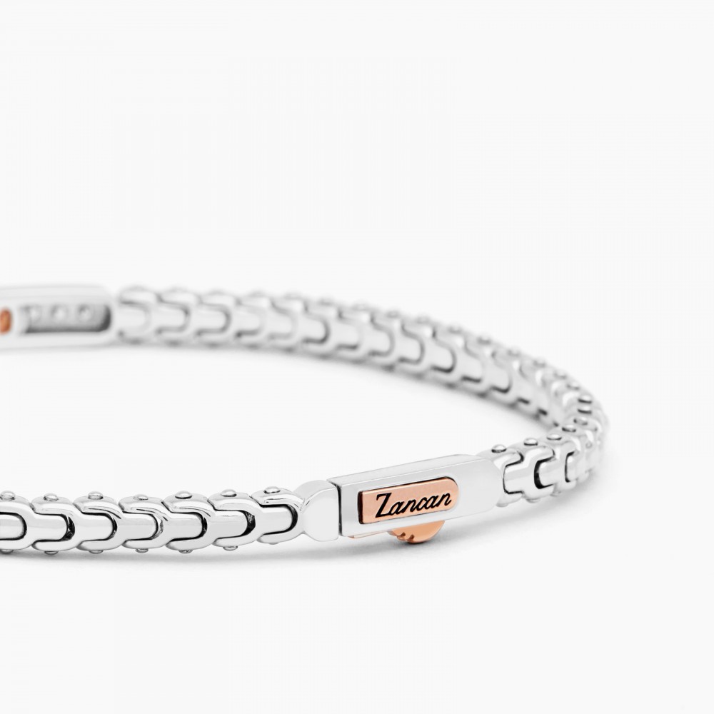 Zancan Bracciale Zancan In Oro Bianco Con Diamanti