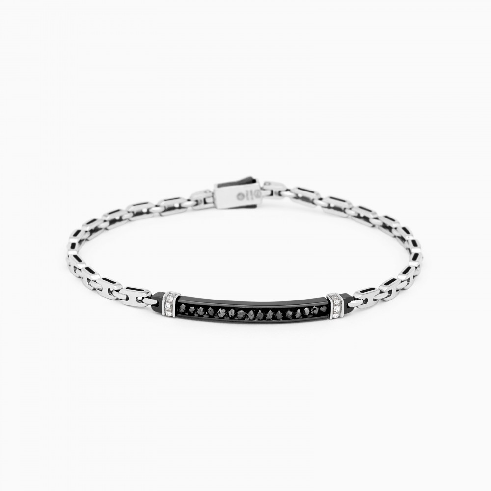 Zancan Bracciale Zancan in oro bianco con diamanti