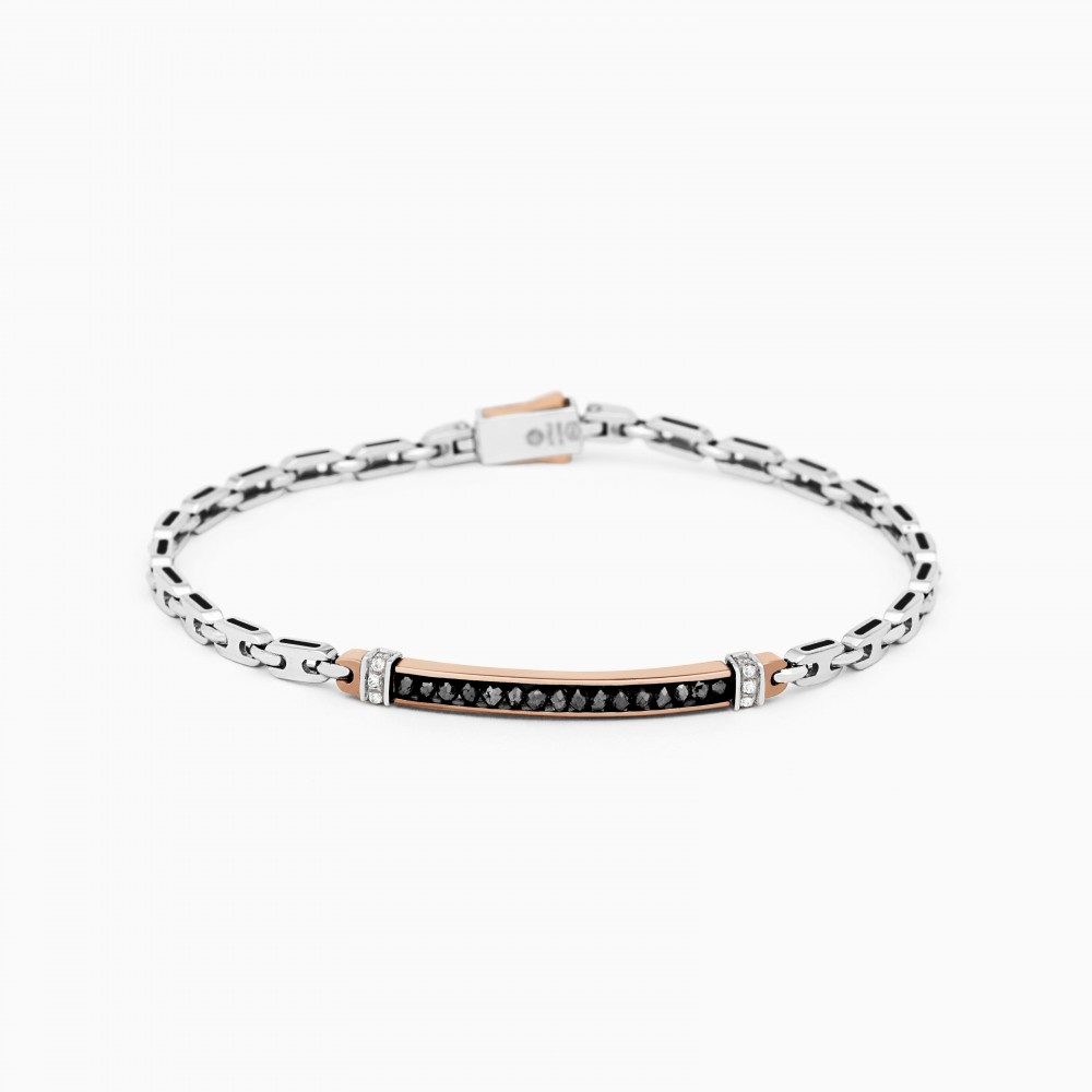 Zancan Bracciale Zancan in oro bianco con diamanti