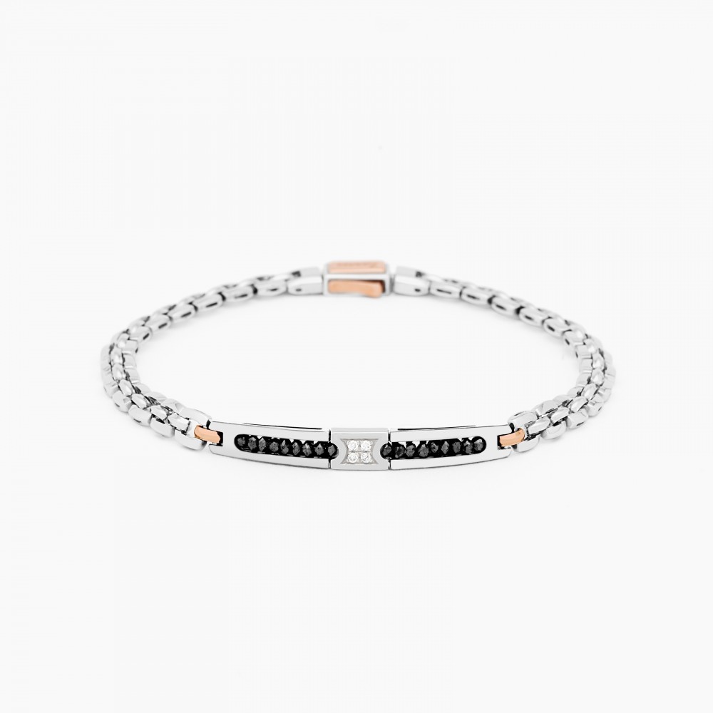 Zancan Bracciale Zancan in oro bianco con diamanti