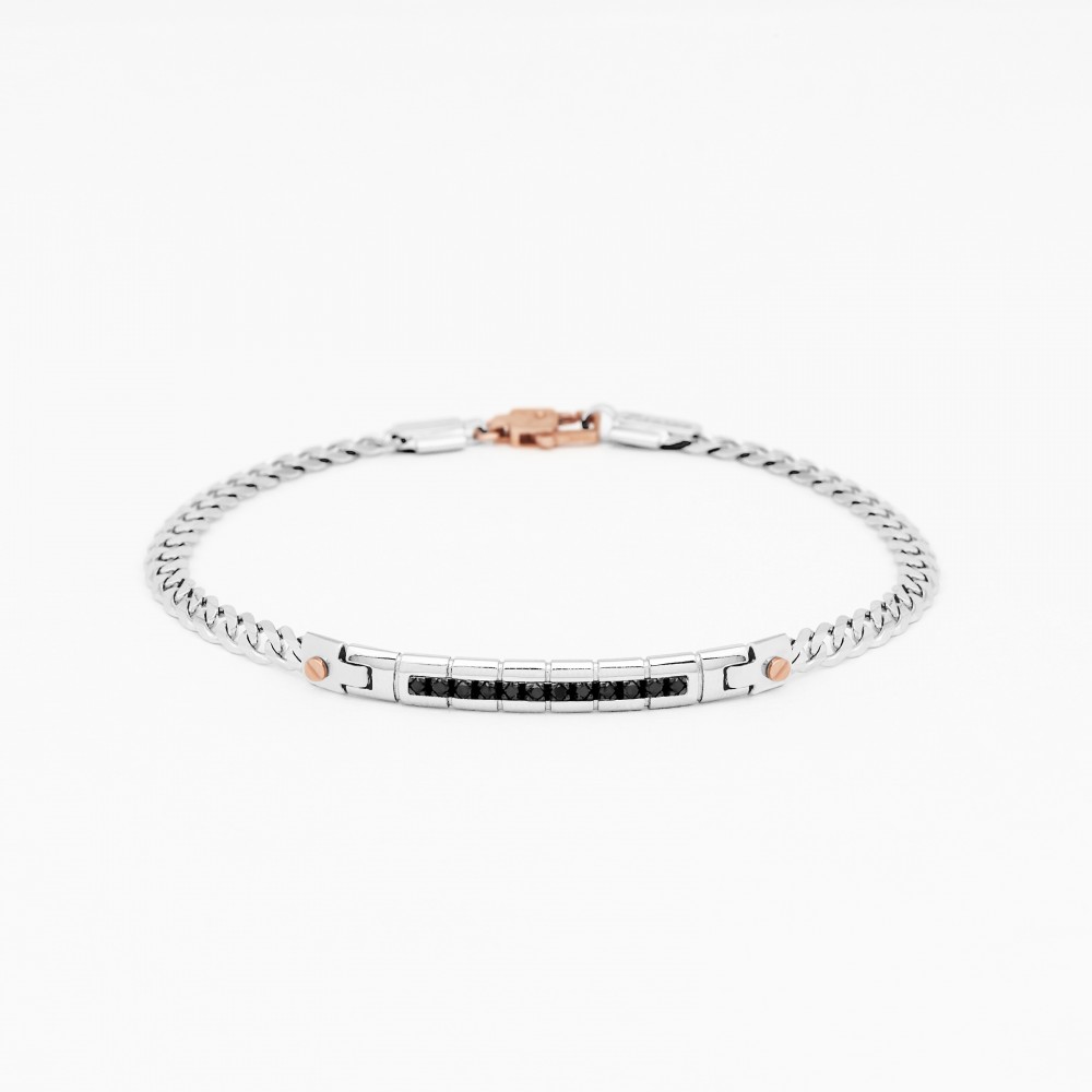 Zancan Bracciale Zancan in oro bianco con diamanti