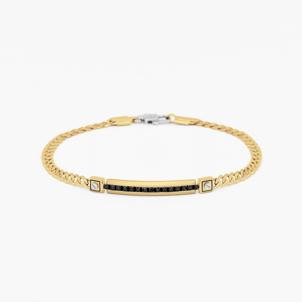 Zancan Bracciale Zancan in oro bianco con diamanti