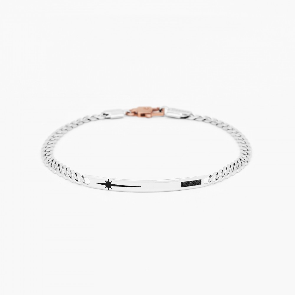 Zancan Bracciale Zancan in oro bianco con diamanti