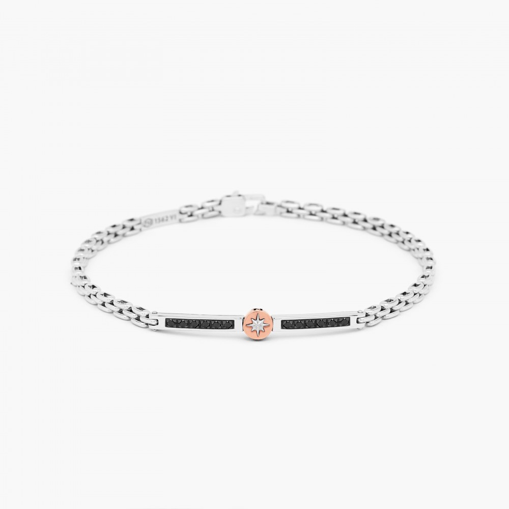 Zancan Bracciale Zancan In Oro Bianco Con Diamanti