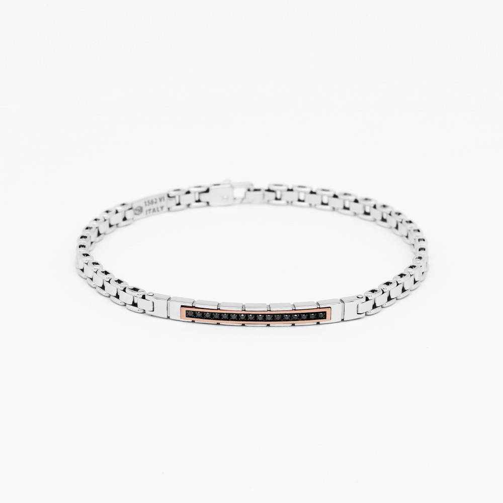 Zancan Bracciale Zancan in oro bianco con diamanti