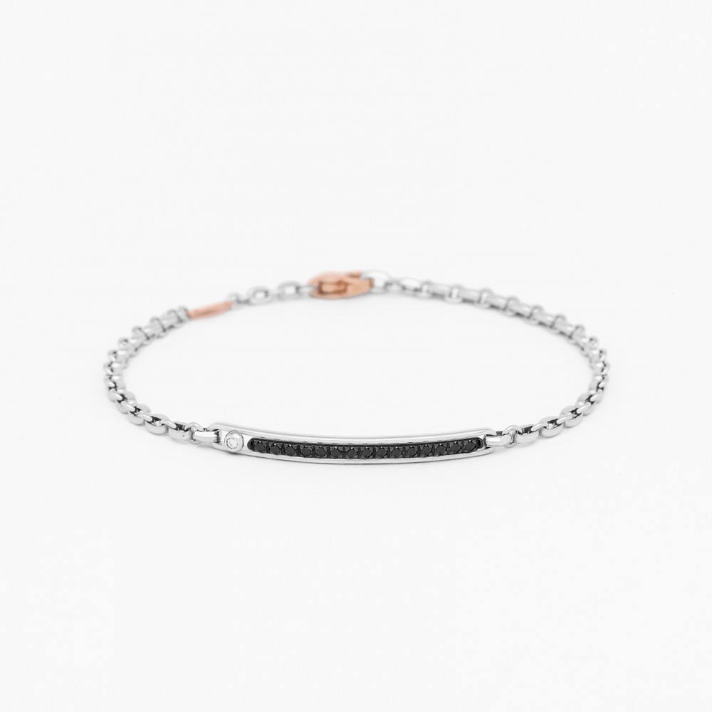 Zancan Bracciale Zancan in oro bianco con diamanti