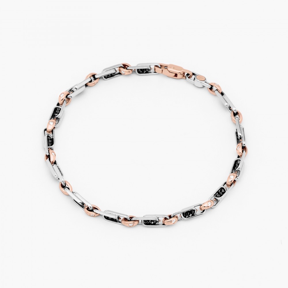 Zancan Bracciale Zancan in oro bianco con diamanti