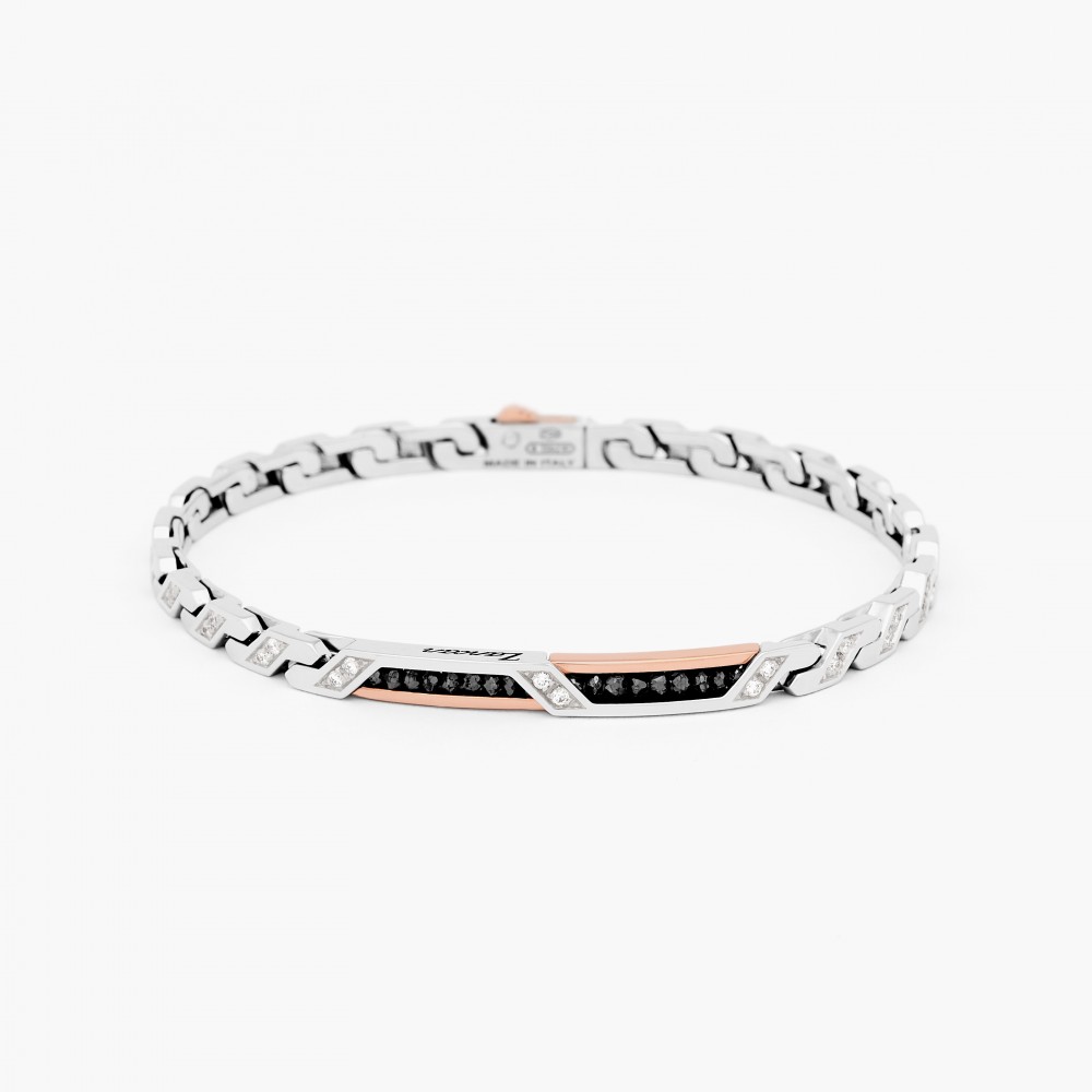 Zancan Bracciale Zancan in oro bianco con diamanti