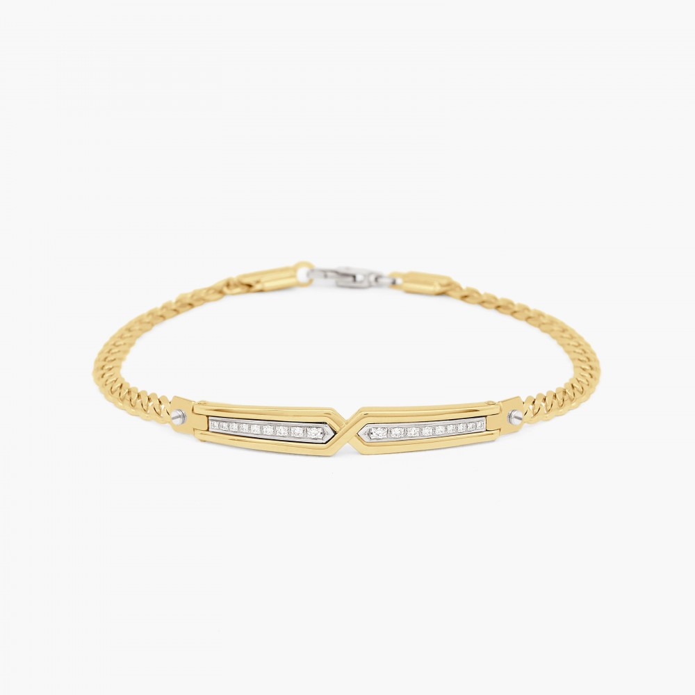 Zancan Bracciale Zancan in oro giallo con diamanti