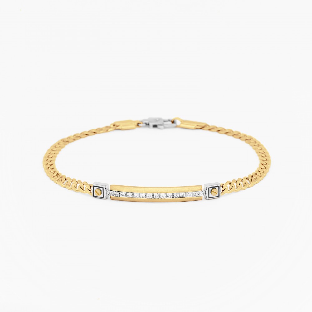 Zancan Bracciale Zancan in oro giallo con diamanti
