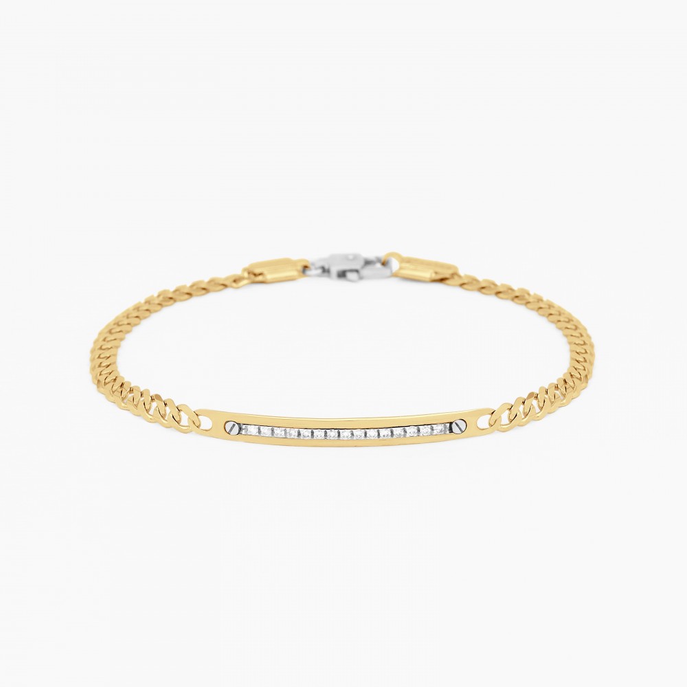 Zancan Bracciale Zancan In Oro Giallo Con Diamanti
