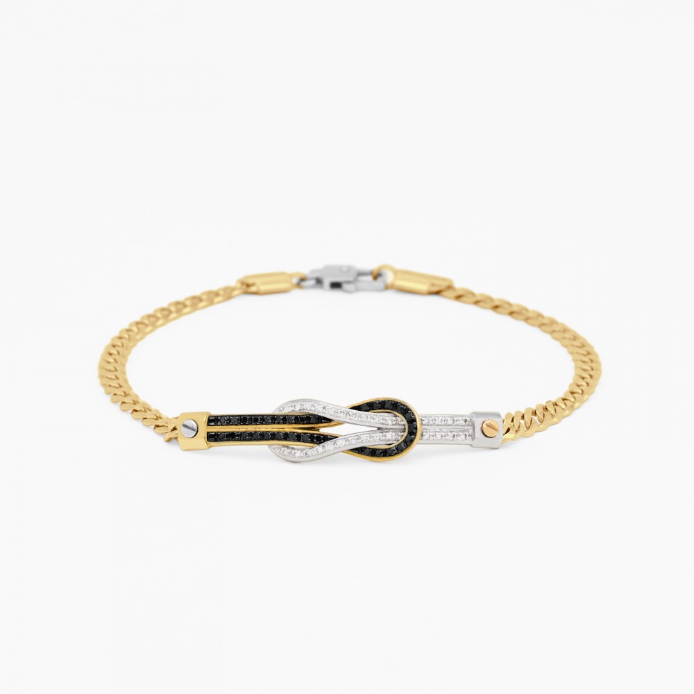 Zancan Bracciale Zancan in oro giallo con diamanti