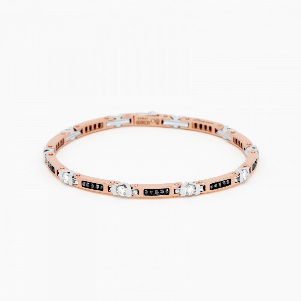 Zancan Bracciale Zancan in oro rosa con diamanti
